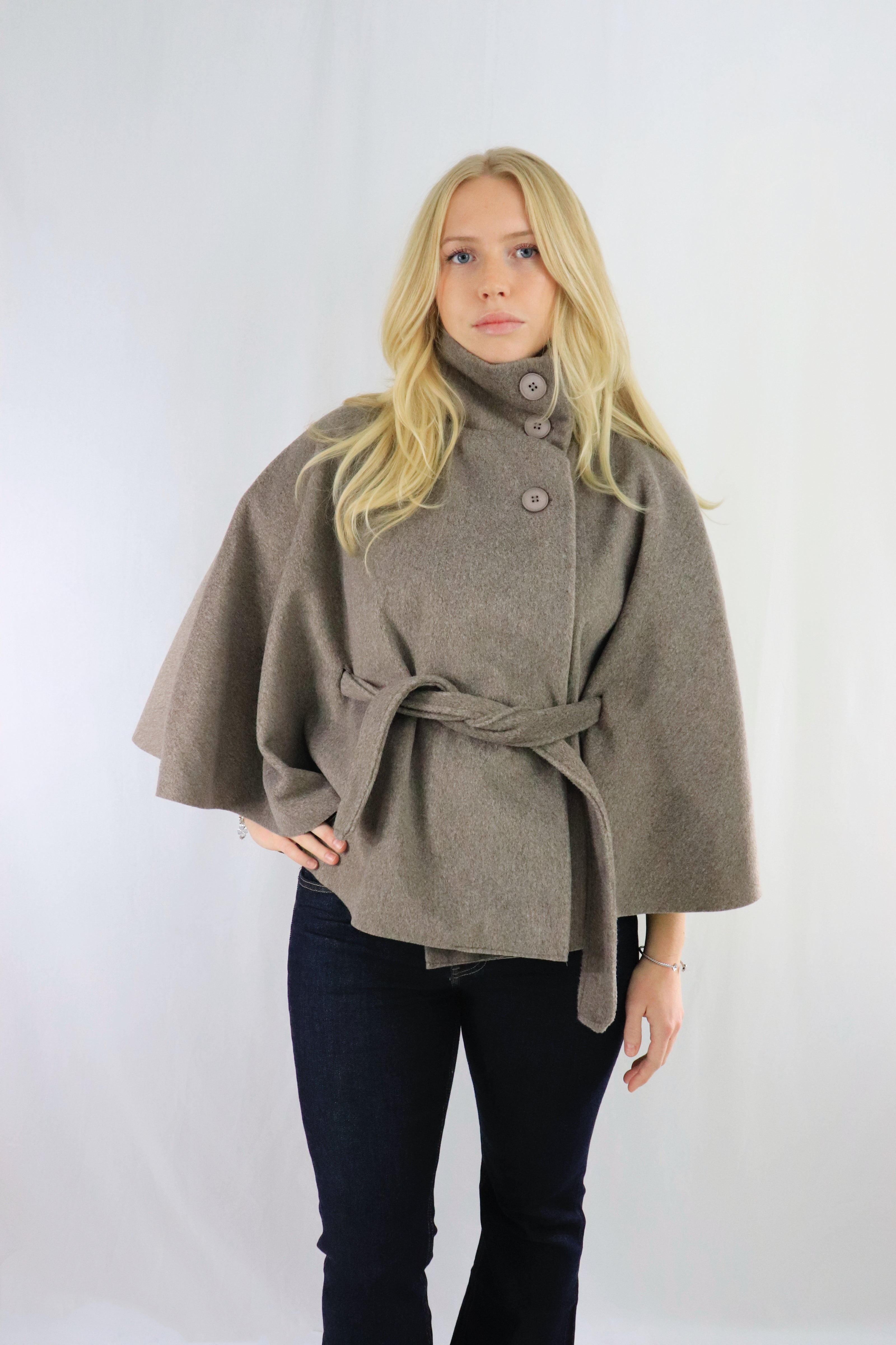 Lova ponchojacka - Taupe