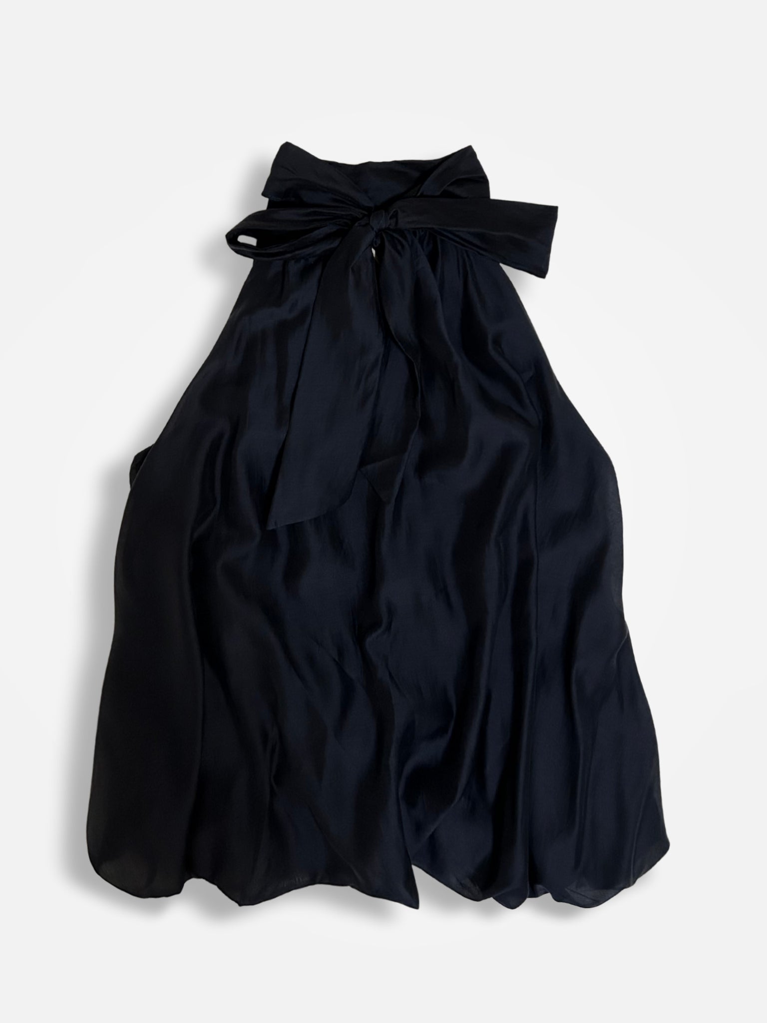 Topp med knytband - Navy