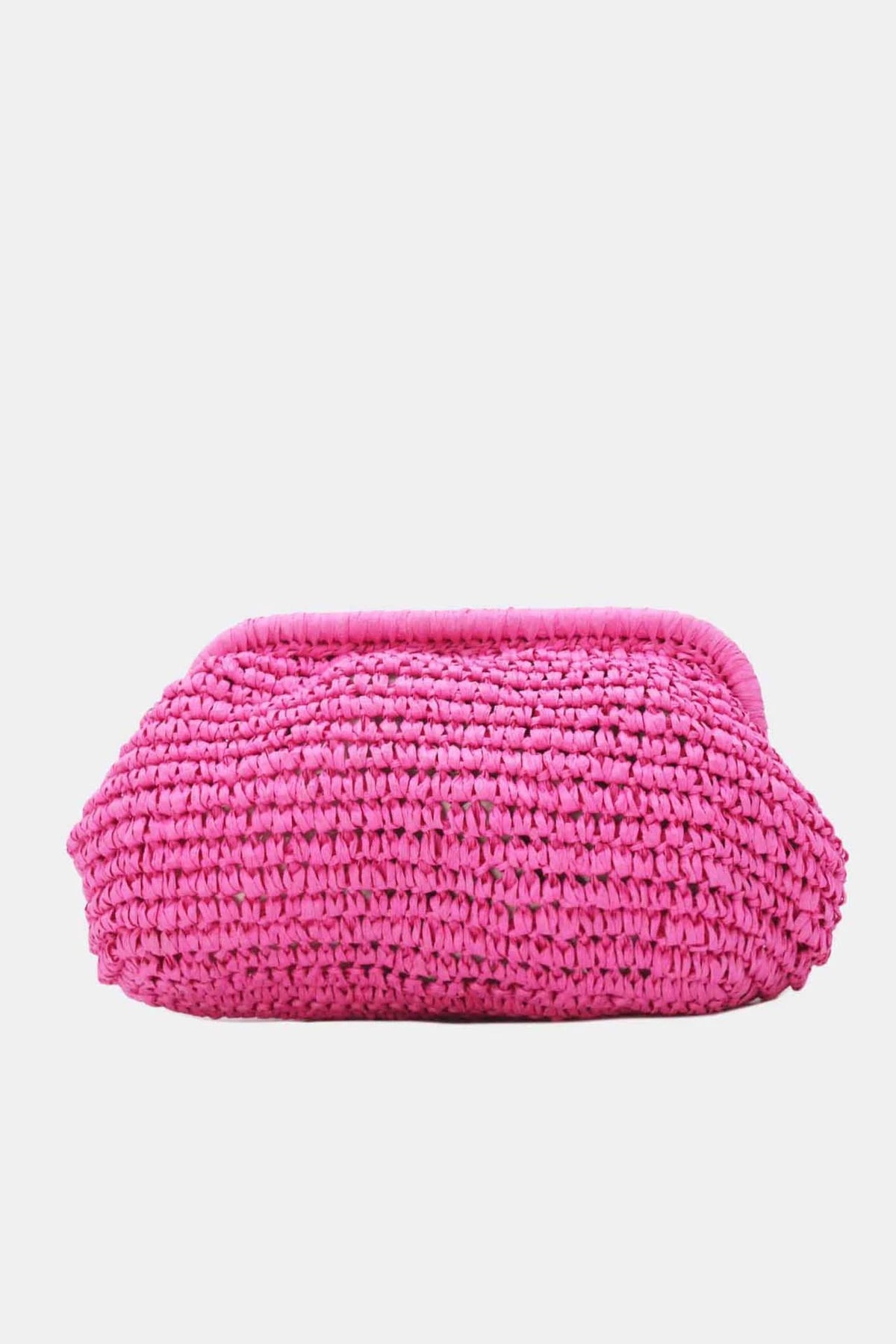 Flätad Clutch - Cerise