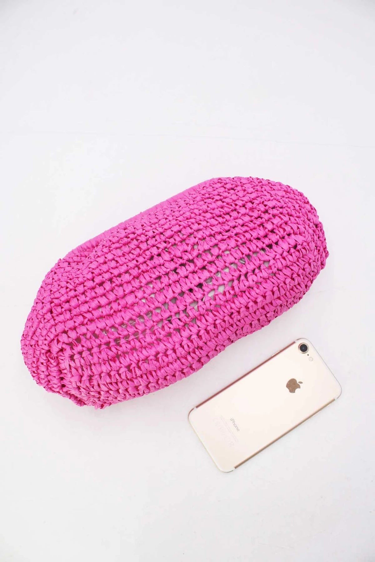 Flätad Clutch - Cerise