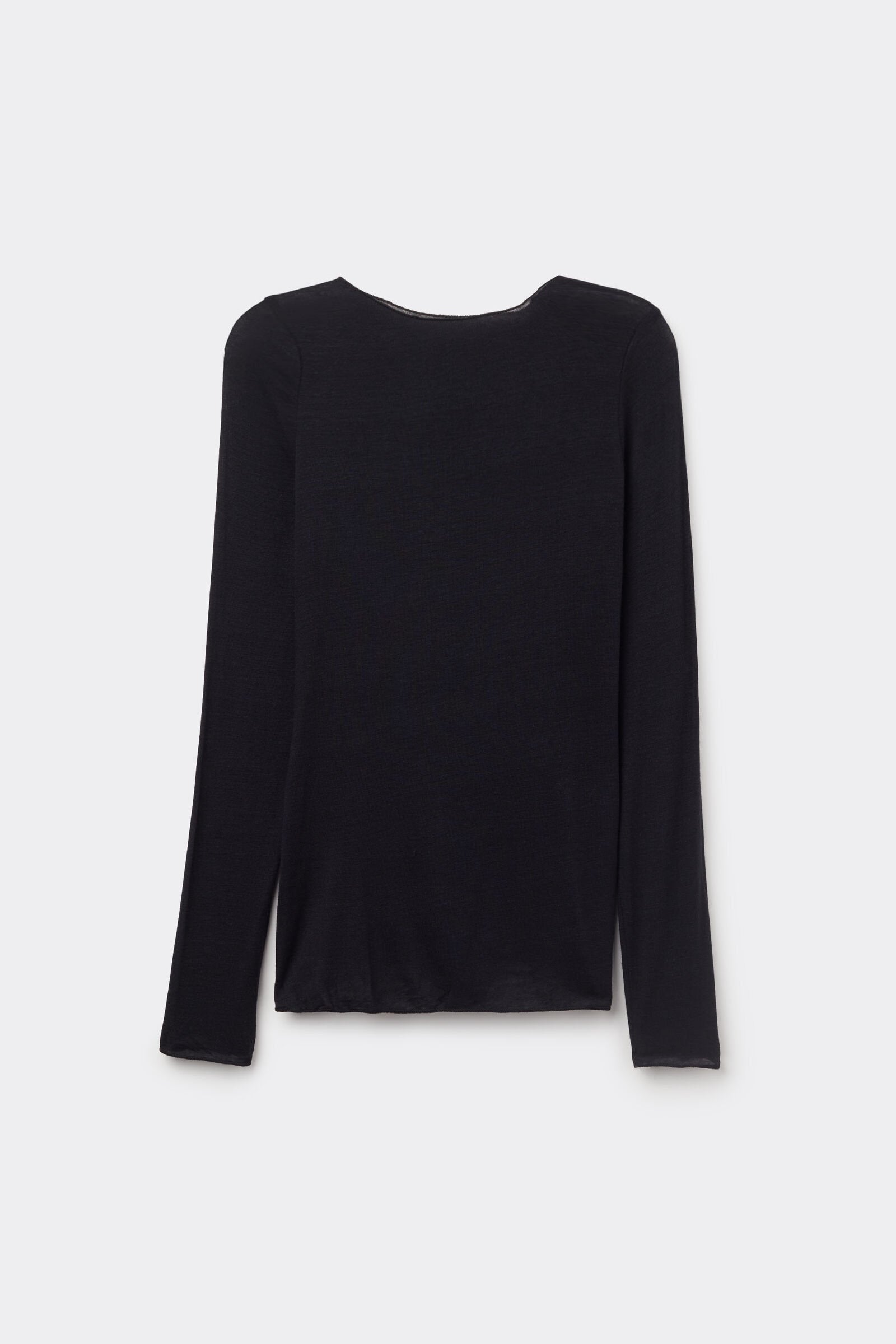 Featherlight Cashmere Blend Top - Svart