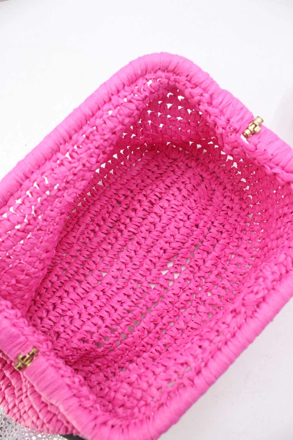 Flätad Clutch - Cerise