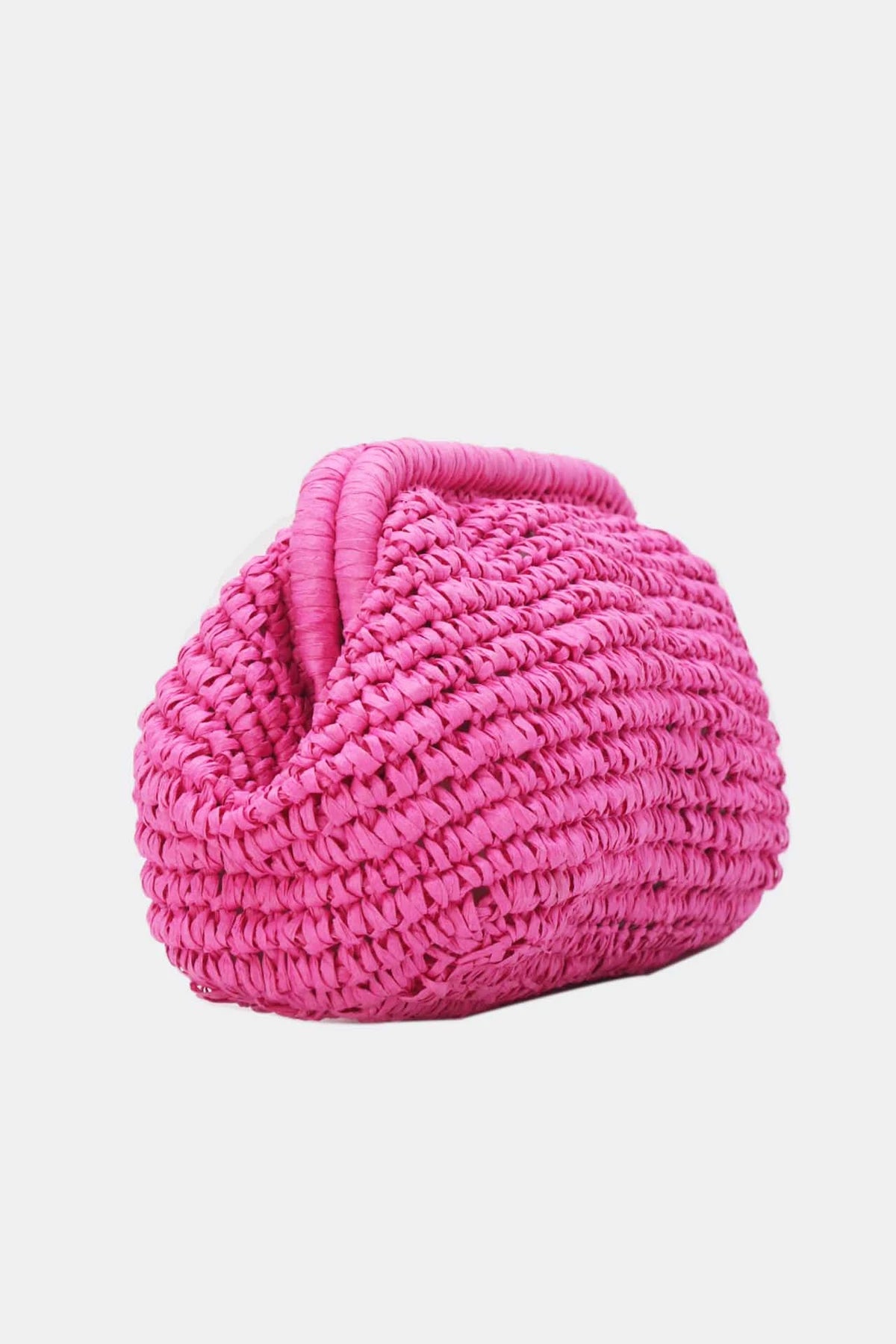 Flätad Clutch - Cerise