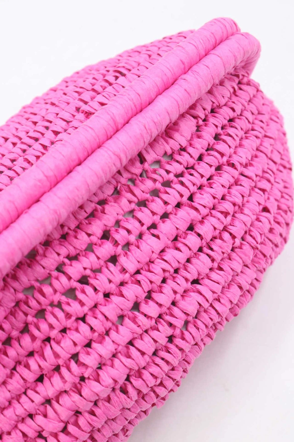 Flätad Clutch - Cerise