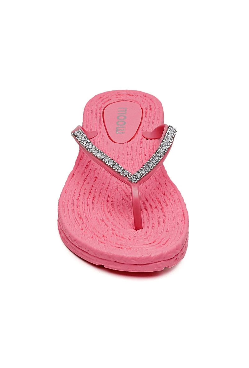 Flip Flops med strass - Rosa