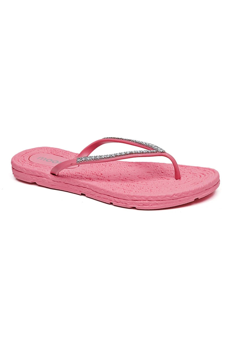 Flip Flops med strass - Rosa