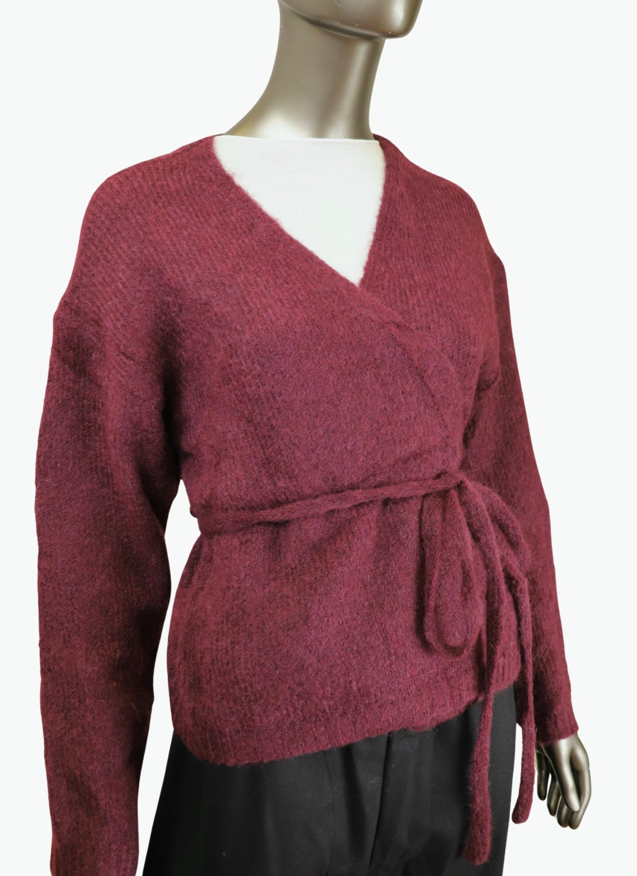 Wrap cardigan - Burgundy