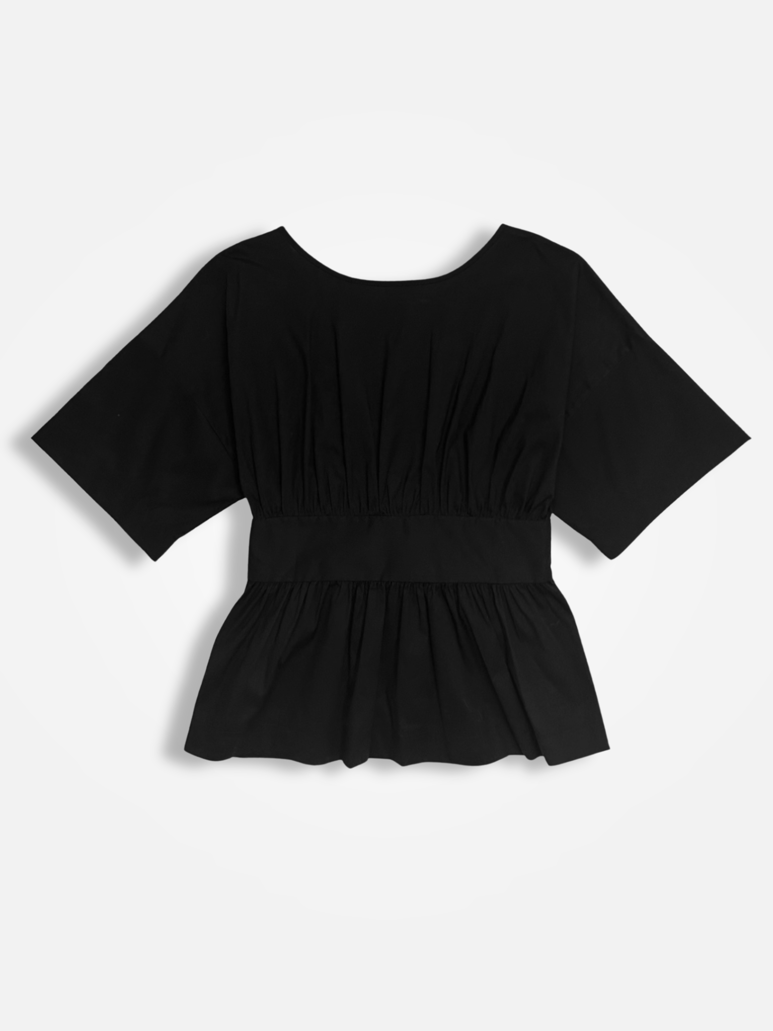 Open Back Tie Top - Svart