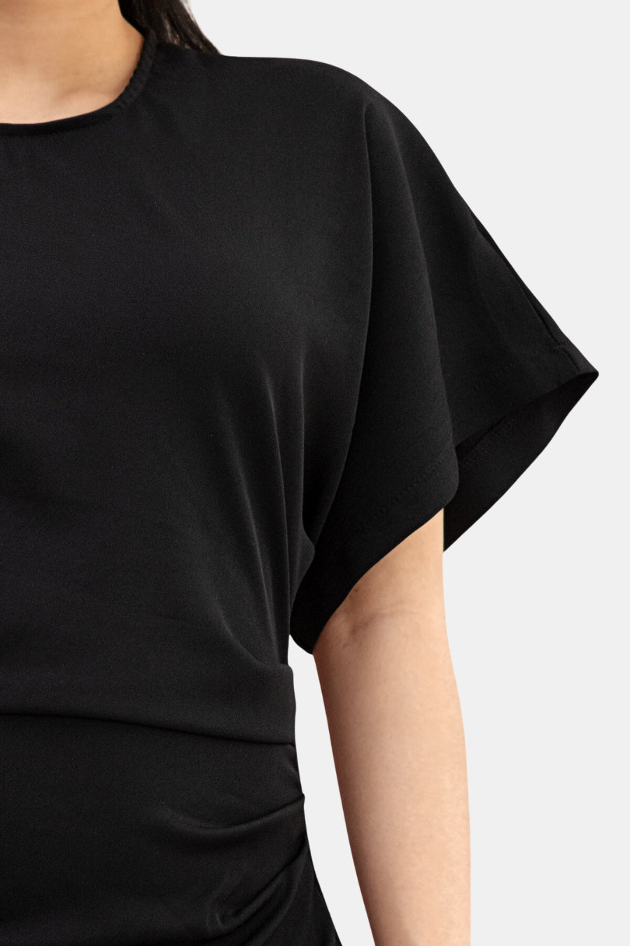 Wide sleeve dress - Svart