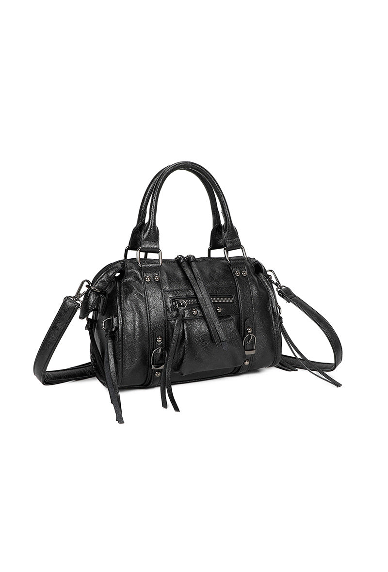 Metallic Handbag - Black