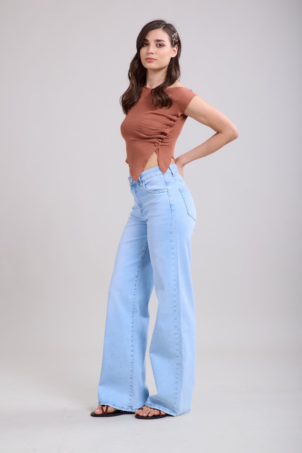 Wide Fit Jeans - Ljus denim